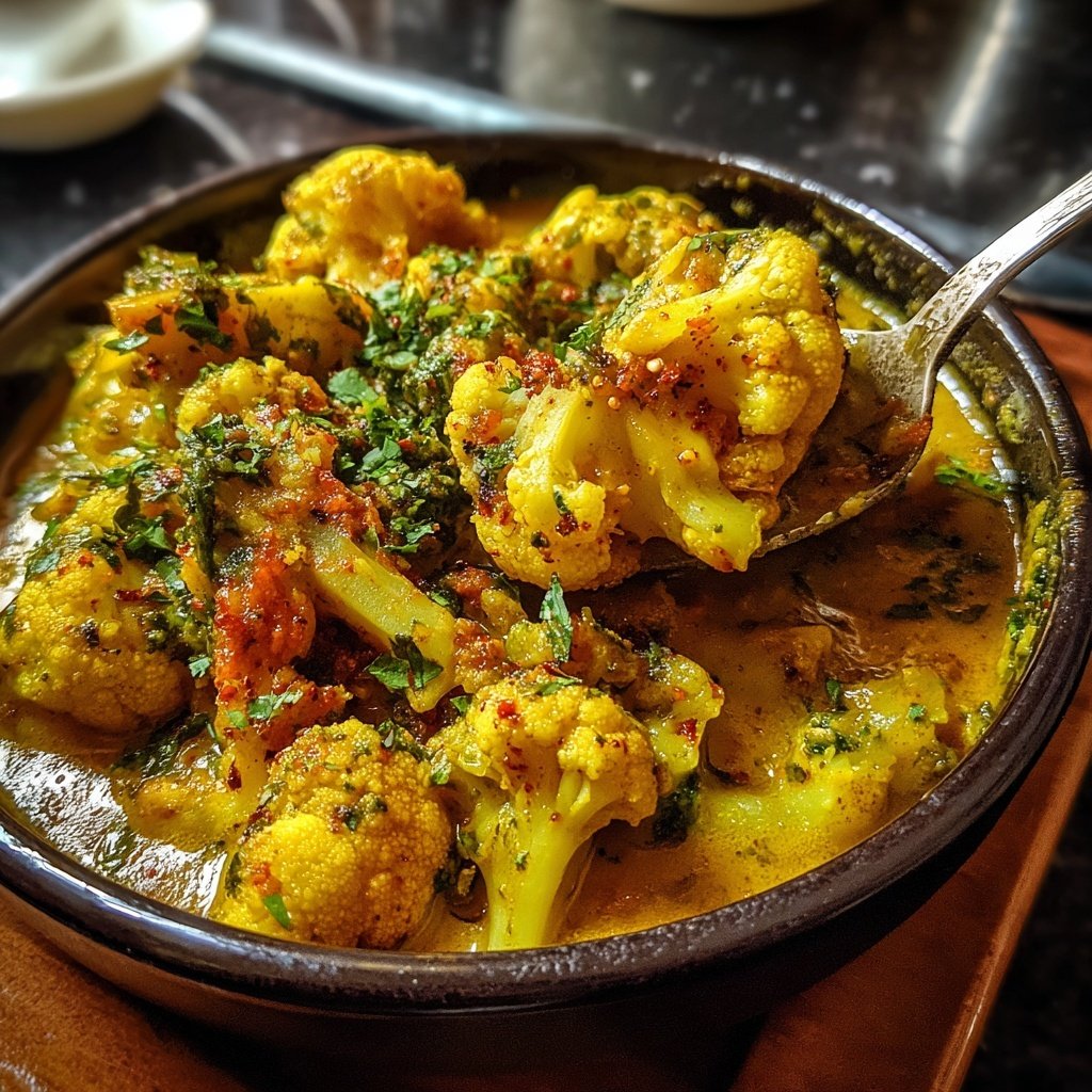 Blumenkohl Curry Mit Erdnuss