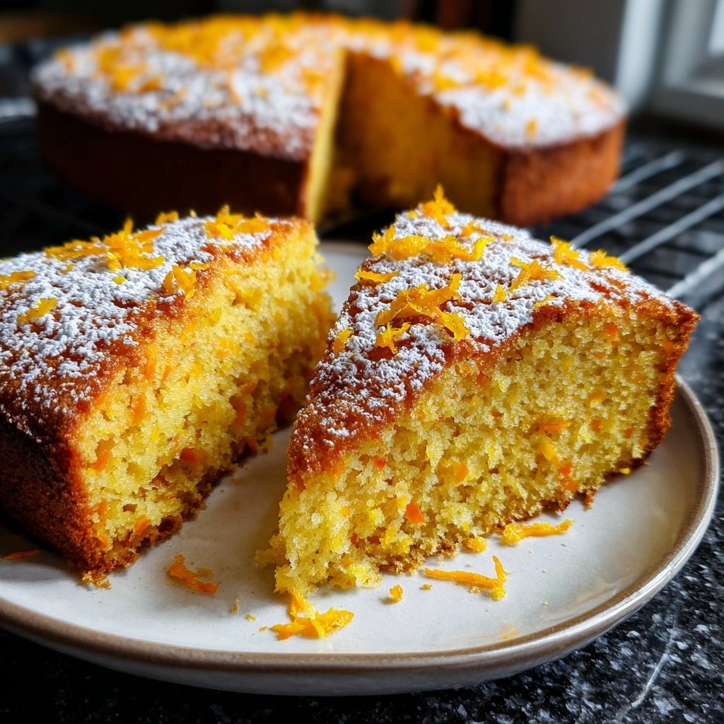 Saftiger Karottenkuchen Mit Orangenabrieb