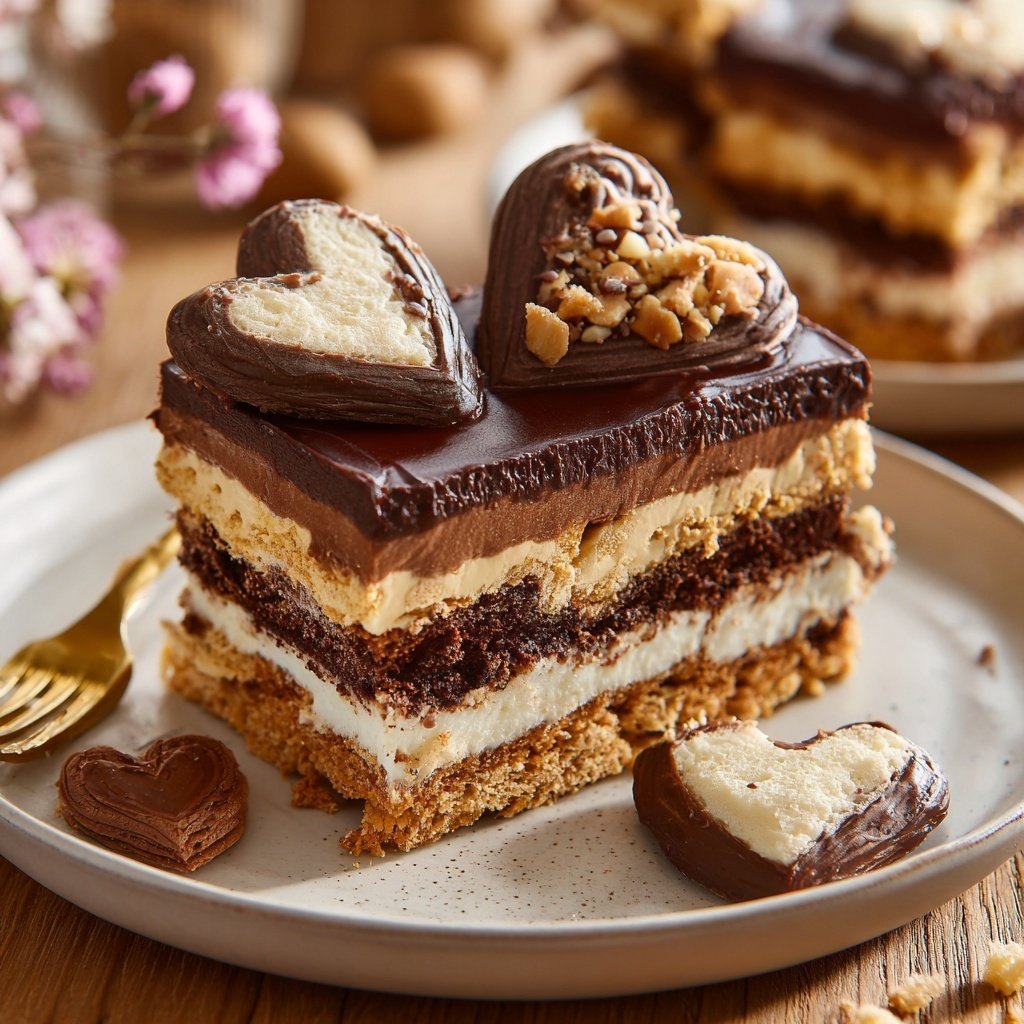 Valentins-Dessertplatte für zwei