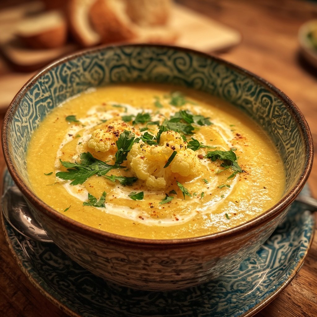 Blumenkohl Suppe Mit Frischkäse