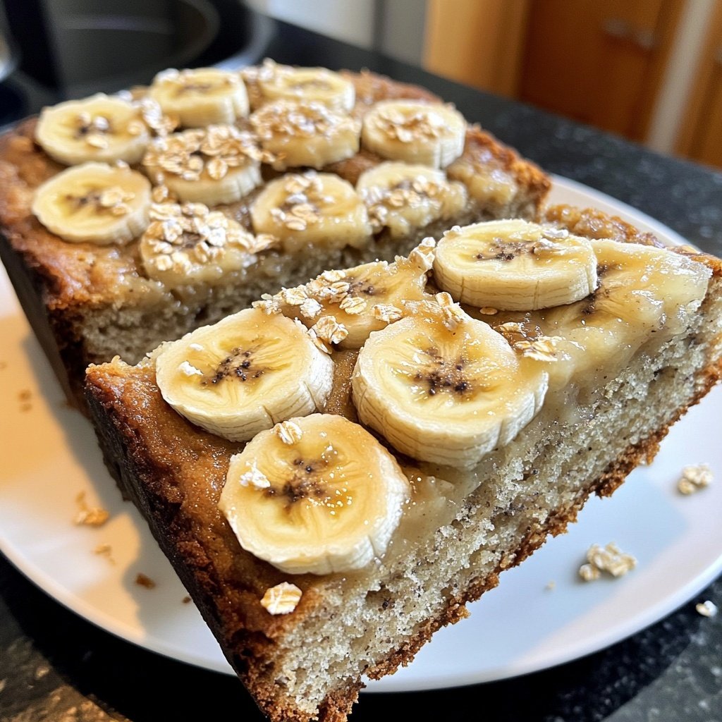 Bananenbrot mit Haferflocken