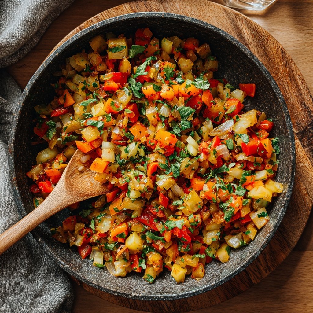 Kalorienarme Mittagspfanne