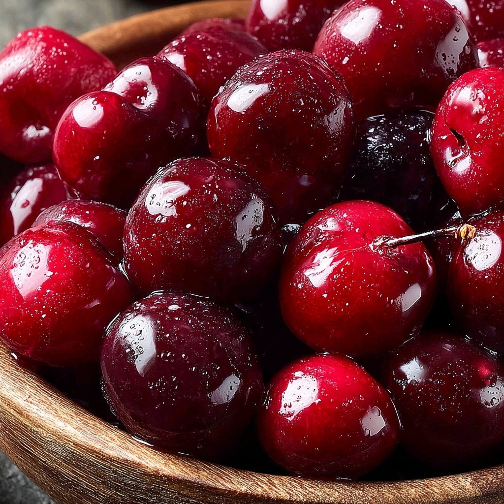 Rote Grütze mit Kirschen