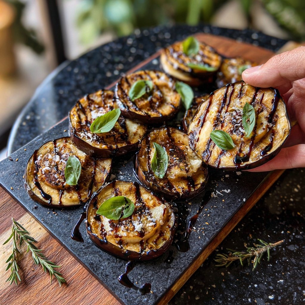 Gegrillte Auberginen Scheiben
