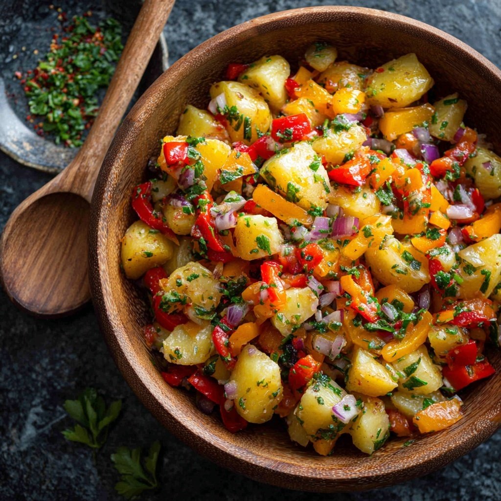Bunter Kartoffelsalat Zum Grillen